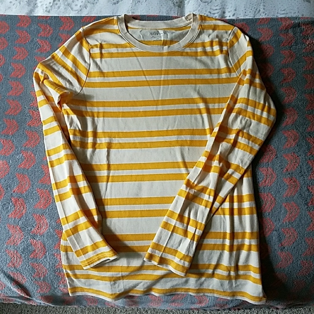Merona from Target Long-sleeve Striped Tee